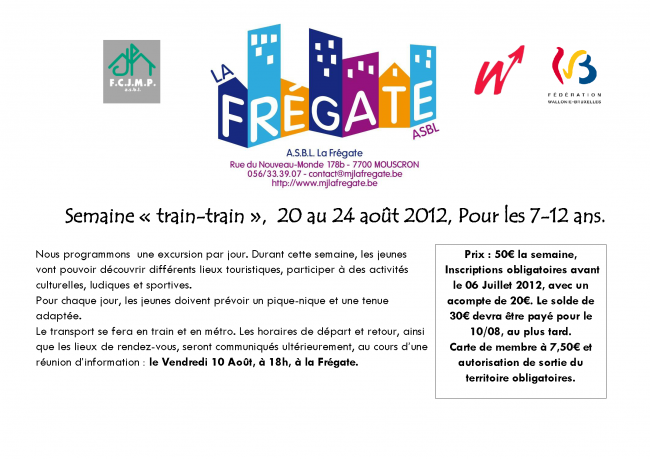 FLYER_PROG_SEMAINE_EXCURSIONS_7_12_ANS__Page_1 FLYER PROG SEMAINE EXCURSIONS 7 12 ANS Page 1 e1334480824753 Semaine Train Train du 20 au 24 août 2012