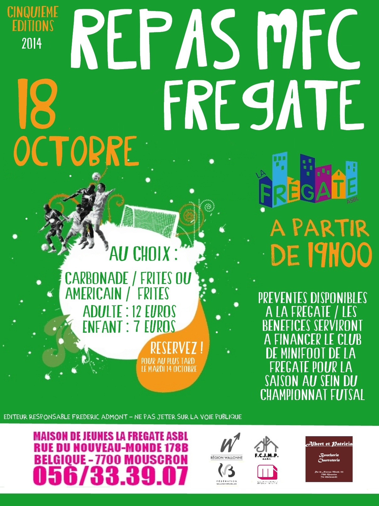 REPAS mfc 18 octobre 2014 REPAS MFC FREGATE 