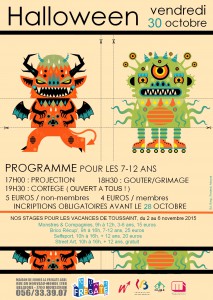 AFFICHE 213x300 SOIREE HALLOWEEN